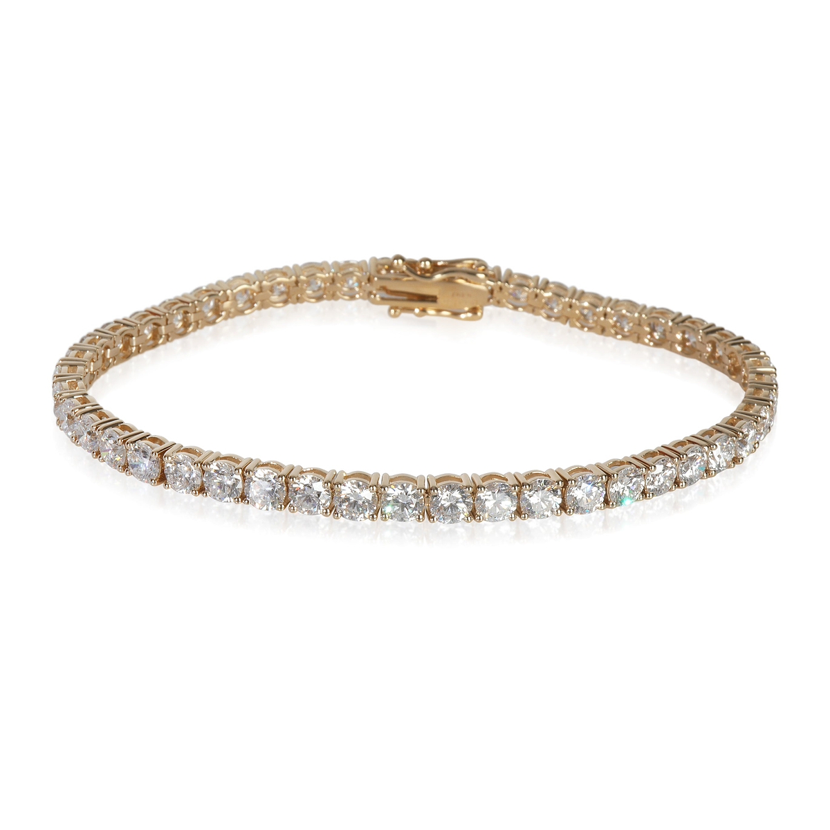 9.49 ctw Yellow Gold Lab-Grown Diamond Bracelet