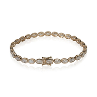 5.08 ctw Yellow Gold Lab-Grown Diamond Bracelet