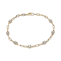 2.28 ctw Yellow Gold Lab-Grown Diamond Bracelet