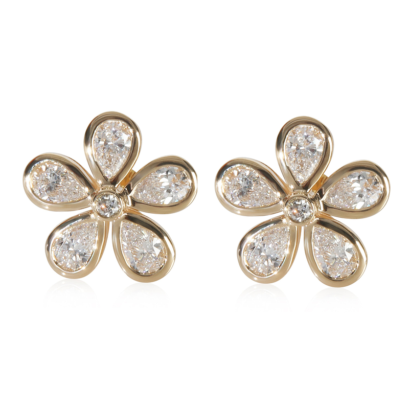 3.15 ctw Yellow Gold Lab-Grown Diamond Earrings