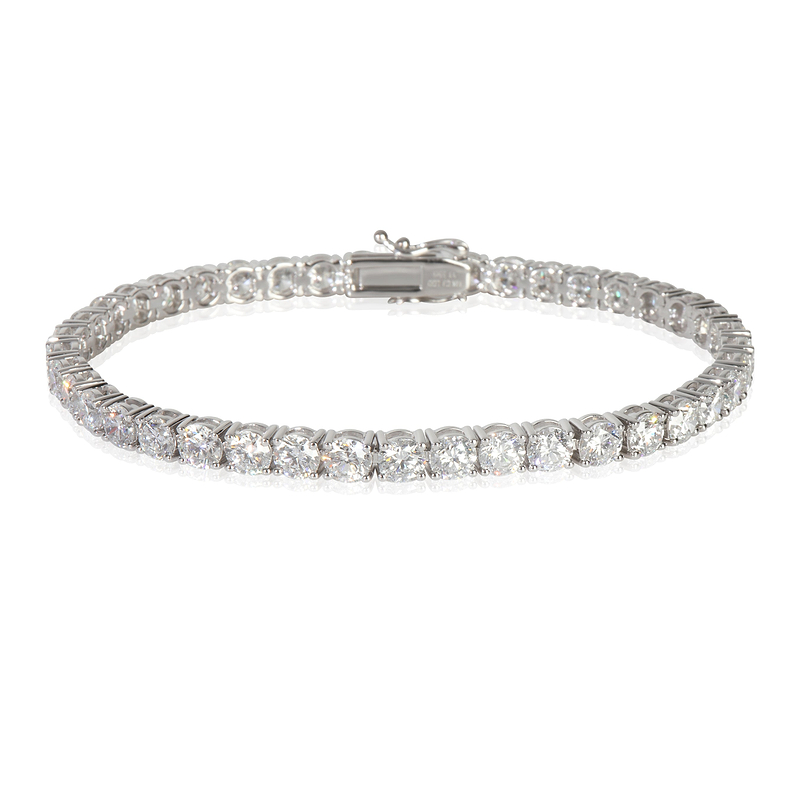 11.55 ctw White Gold Lab-Grown Diamond Bracelet