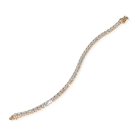 13 ctw Yellow Gold Lab-Grown Diamond Bracelet