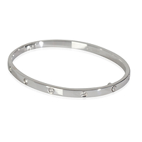 Small Model Love Bracelet, Diamonds (White Gold)