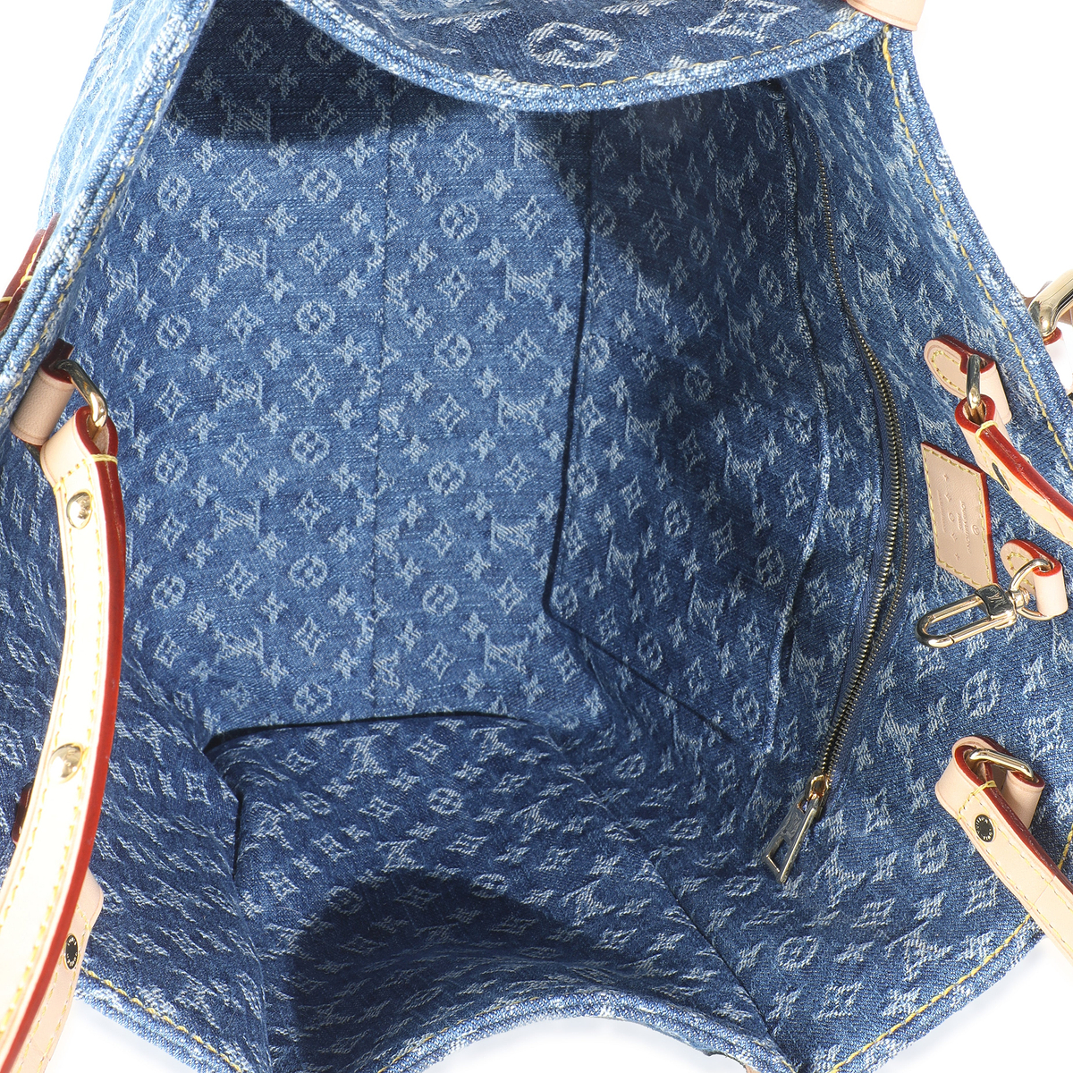 Blue Monogram Denim Onthego MM