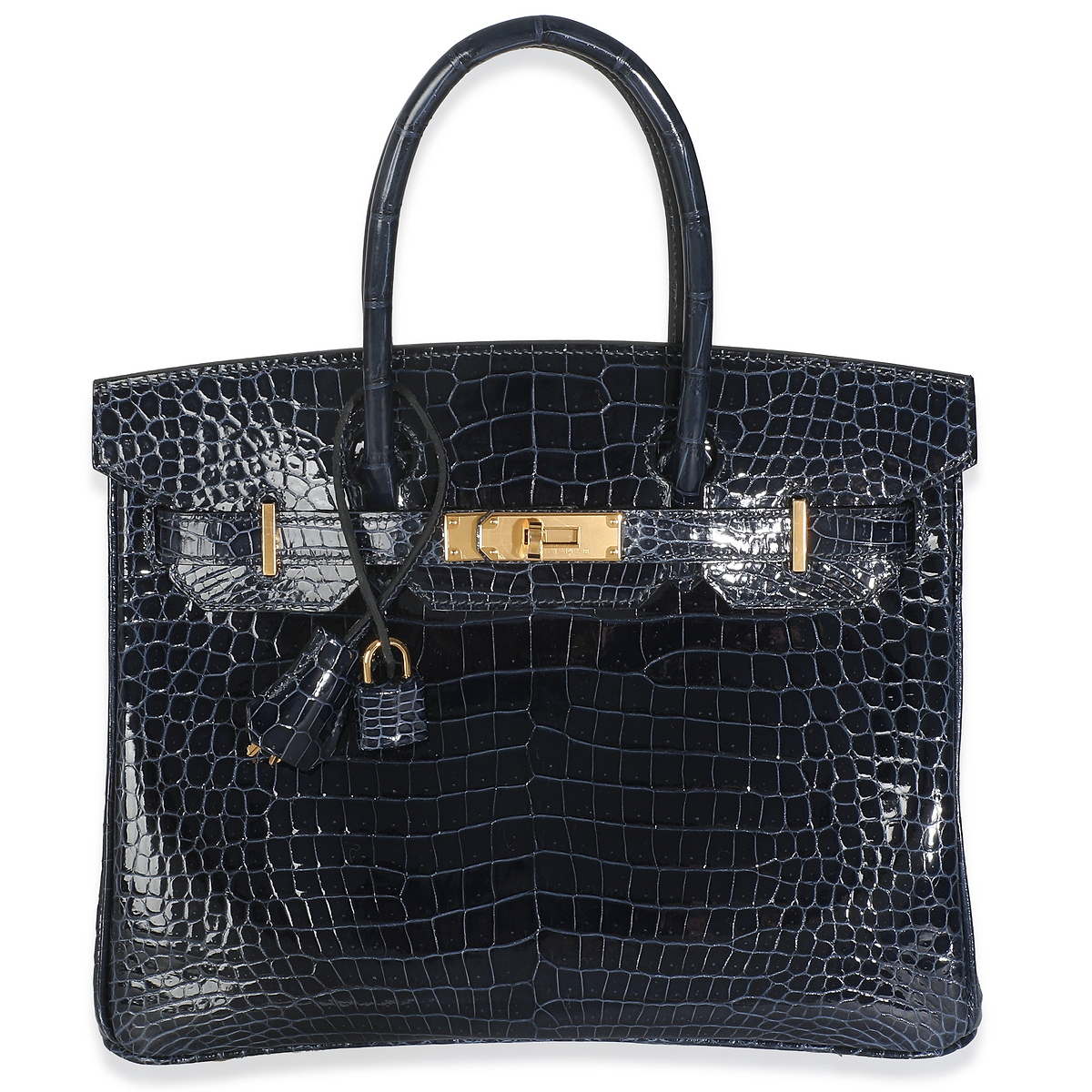 Bleu Marine Crocodile Porosus Birkin 30 GHW