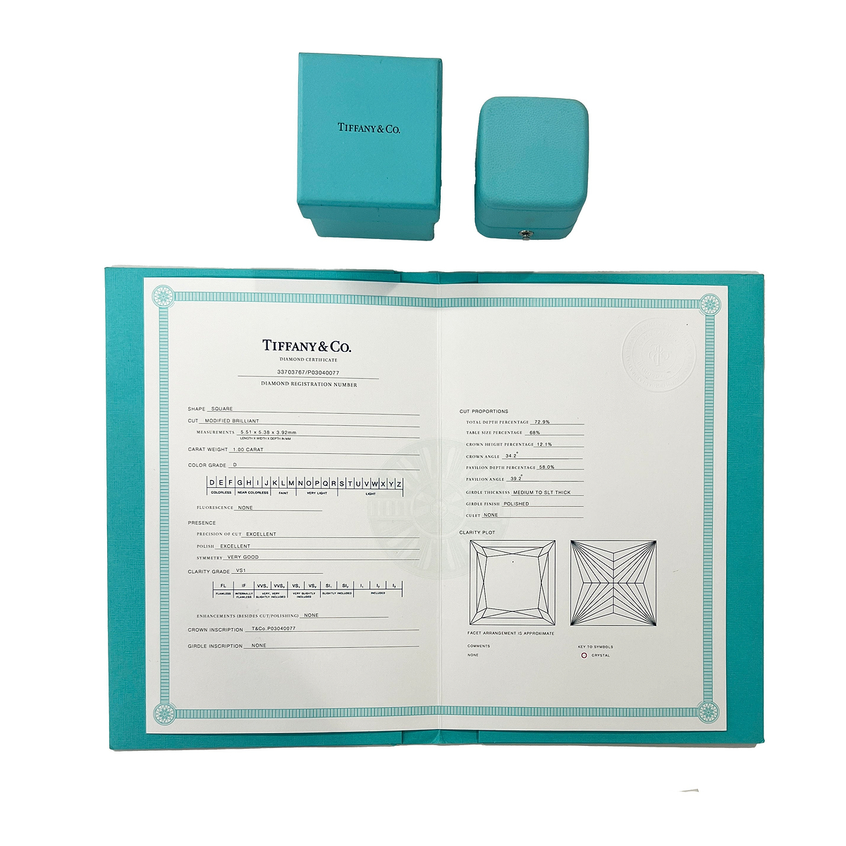 1 ct Princess Diamond Grace Engagement Ring