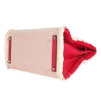 Framboise Ecru Swift Twill H Fray Fray Birkin 35 PHW