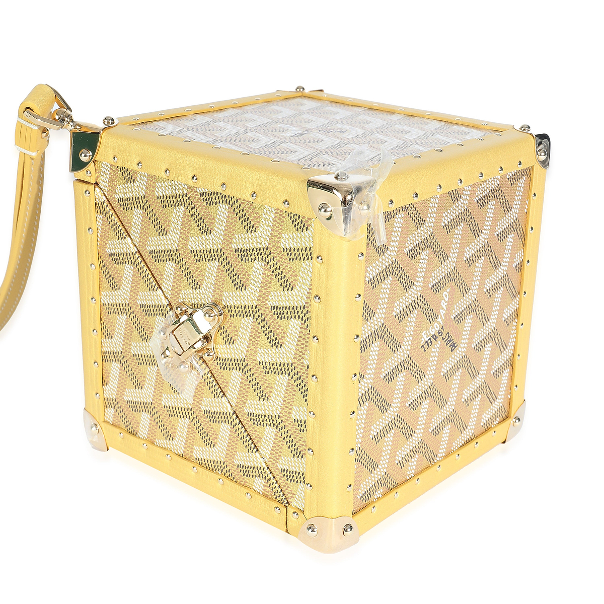 Gold Goyardine Canvas De Trunk Bag