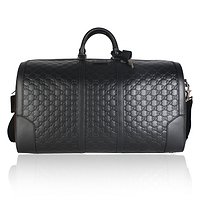 Black Guccissima Signature Medium Duffle Bag