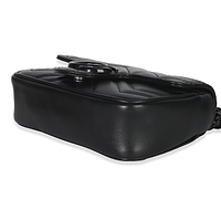Black Matelasse Calfskin Monochrome GG Marmont Chain Belt Bag