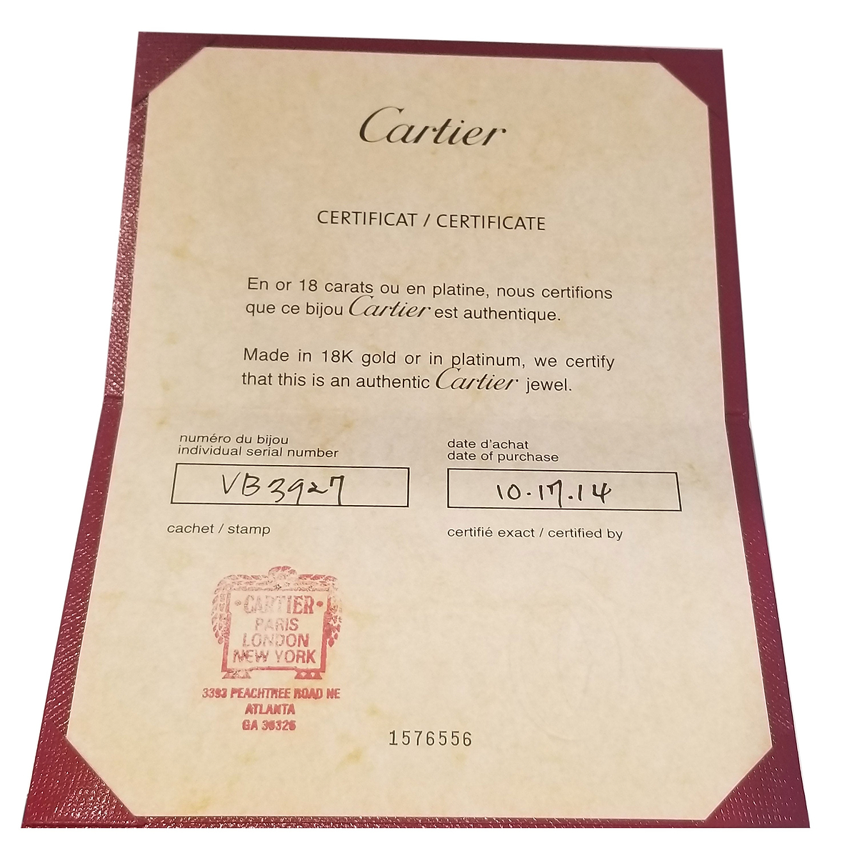 Cartier Diamond Trinity Ring in 18K Yellow, White & Rose Gold (Size 51)