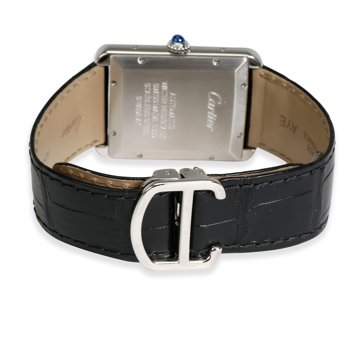 Cartier Tank Solo XL W5200027 Mens Watch in  Stainless Steel