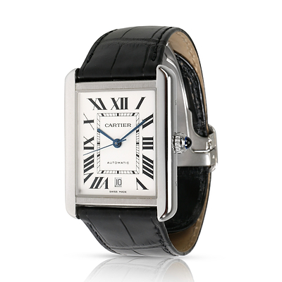 Cartier Tank Solo XL W5200027 Mens Watch in  Stainless Steel