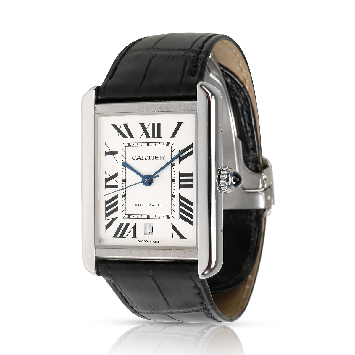 Cartier Tank Solo XL W5200027 Mens Watch in  Stainless Steel