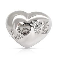 Chopard Happy Love Diamond Ring in 18K White Gold 0.16 CTW