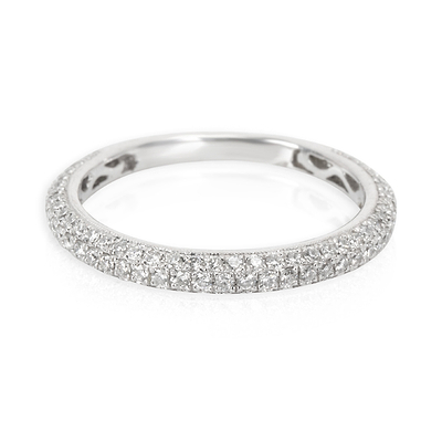 Simon G Diamond Band in 18K White Gold 0.55 CTW