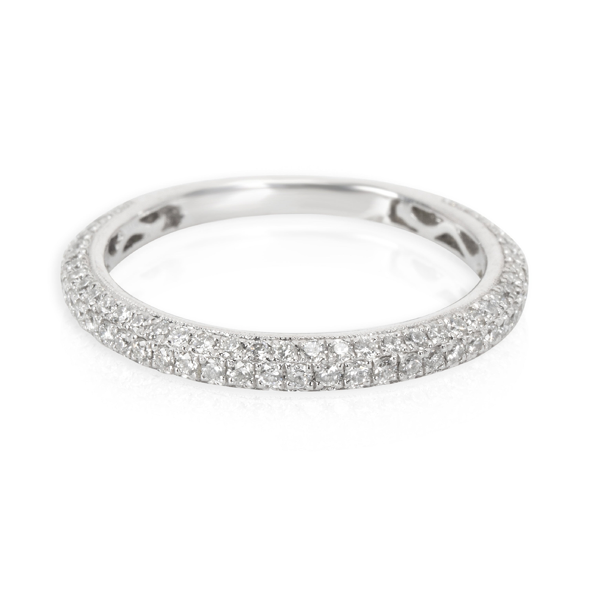 Simon G Diamond Band in 18K White Gold 0.55 CTW