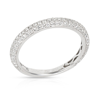 Simon G Diamond Band in 18K White Gold 0.55 CTW