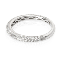 Simon G Diamond Band in 18K White Gold 0.55 CTW