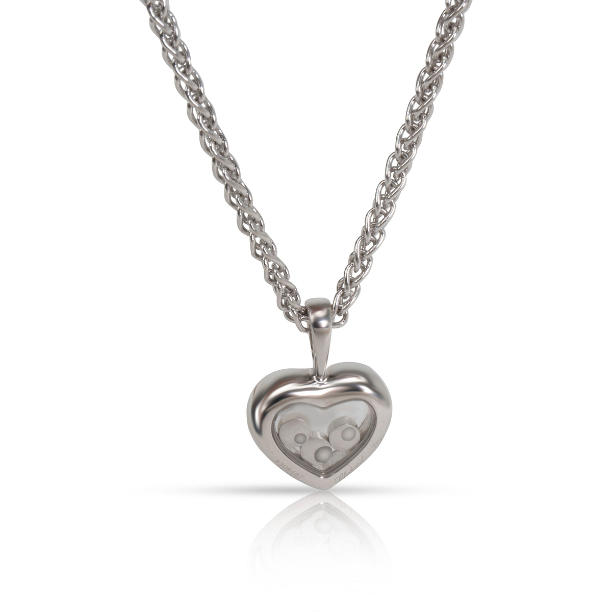 Chopard Happy Diamonds Icons Diamond Pendant in 18K White Gold 0.33 CTW