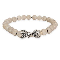 David Yurman 8.2 mm Riverstone Bead Mens Bracelet in Sterling Silver