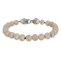 David Yurman 8.2 mm Riverstone Bead Mens Bracelet in Sterling Silver
