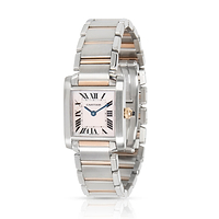 Cartier Tank Francaise W51027Q4 Womens Watch in 18kt Stainless Steel/Rose Gold