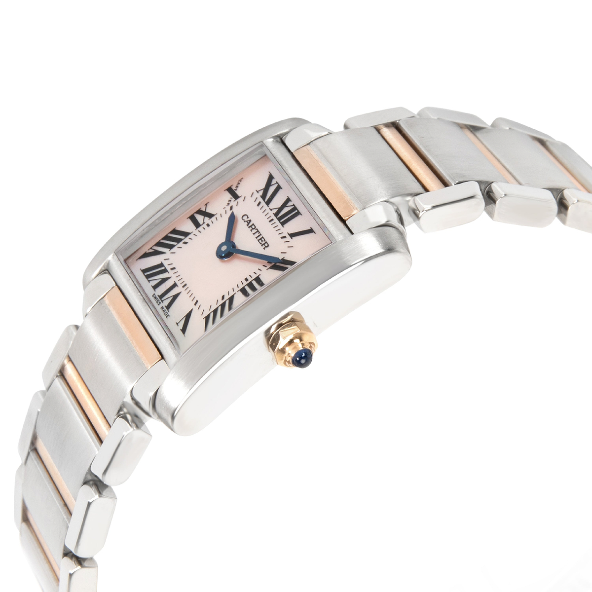 Cartier Tank Francaise W51027Q4 Womens Watch in 18kt Stainless Steel/Rose Gold