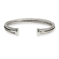 David Yurman Diamond Bracelet in 14K White Gold/Sterling Silver 0.33 CTW