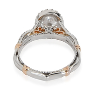 Verragio Oval Diamond Engagement Ring in Platinum GIA Certified D IF 1.84 CTW