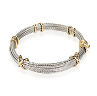 FRED Force 10 Bangle in 18K Yellow Gold/Steel