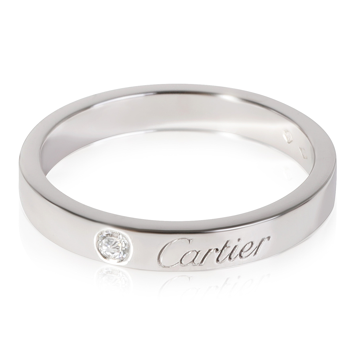 Cartier C De Cartier Diamond Band in 950 Platinum 0.03 CTW