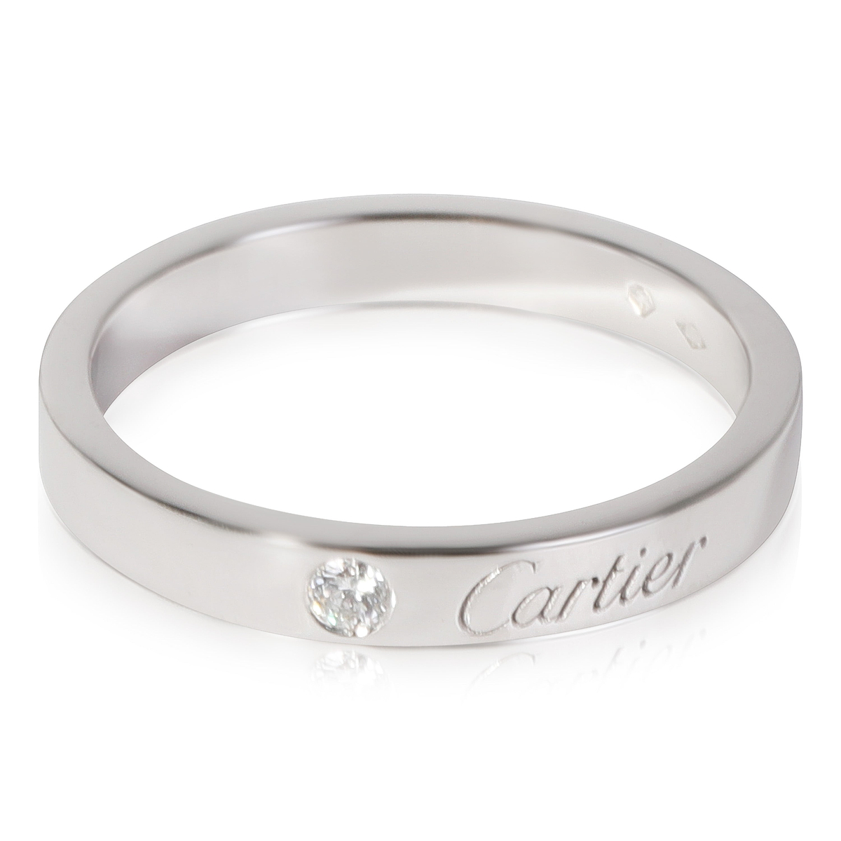 Cartier C De Cartier Diamond Band in 950 Platinum 0.03 CTW