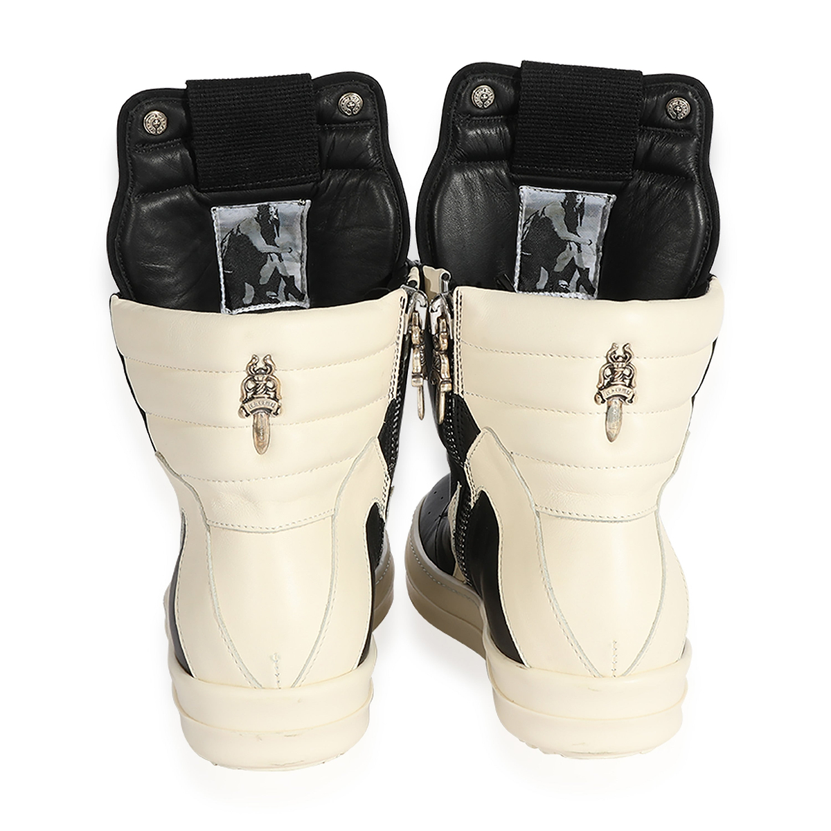 Chrome Hearts x Rick Owens Geobasket High Black