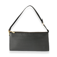Louis Vuitton Black Epi Pochette Accessories