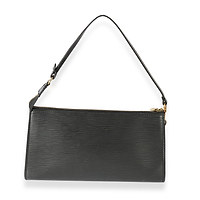 Louis Vuitton Black Epi Pochette Accessories