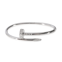 Cartier Juste Un Clou Diamond Bracelet in 18k White Gold 0.58 CTW