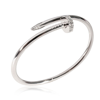 Cartier Juste Un Clou Diamond Bracelet in 18k White Gold 0.58 CTW