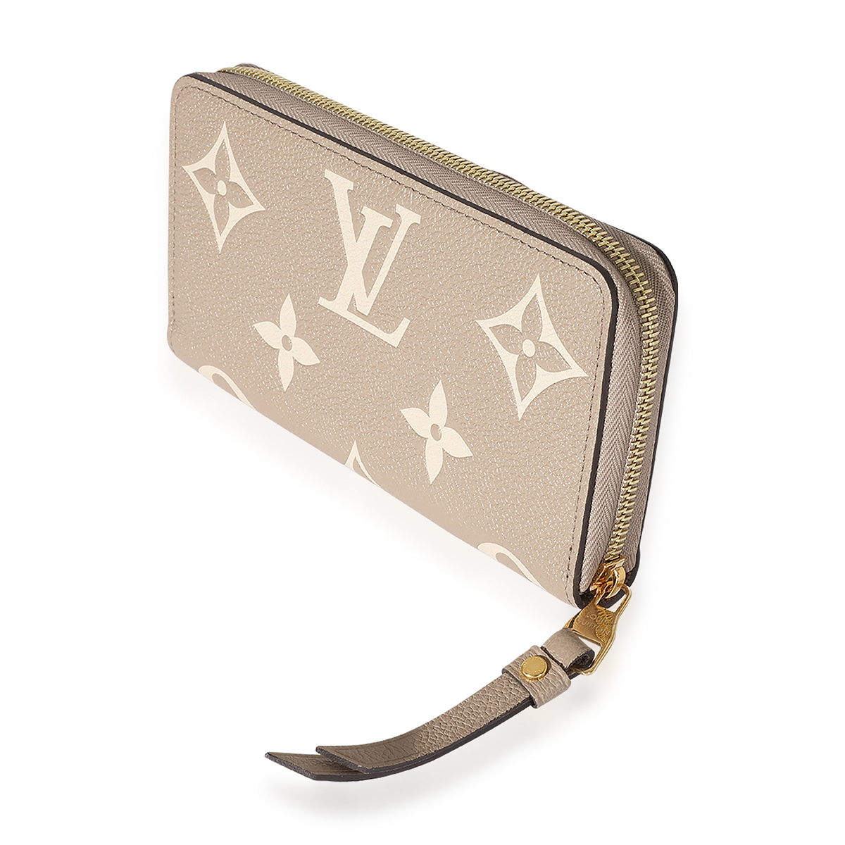 Louis Vuitton Cream Giant Monogram Zippy Wallet