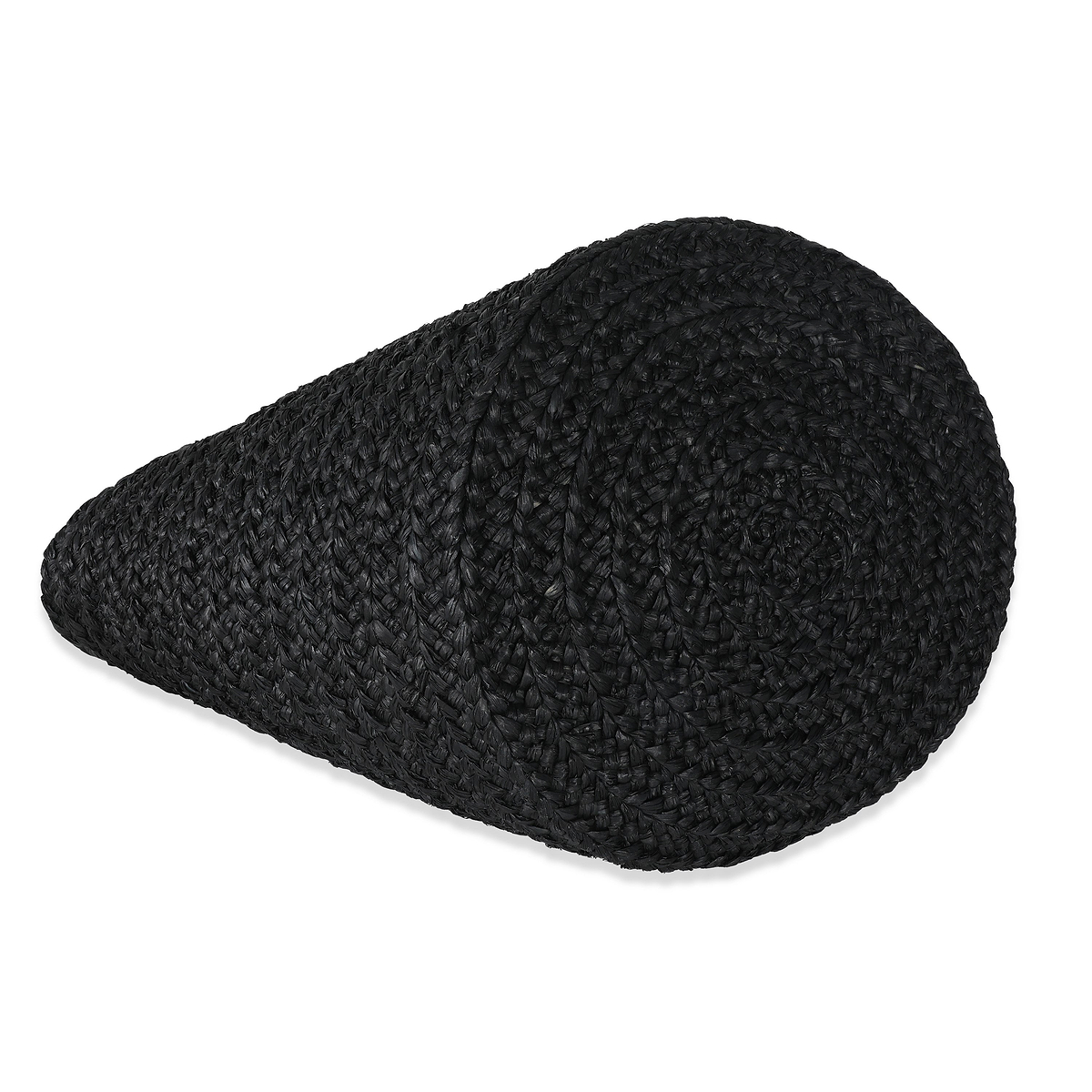 Saint Laurent Black Raffia Medium Panier Tote