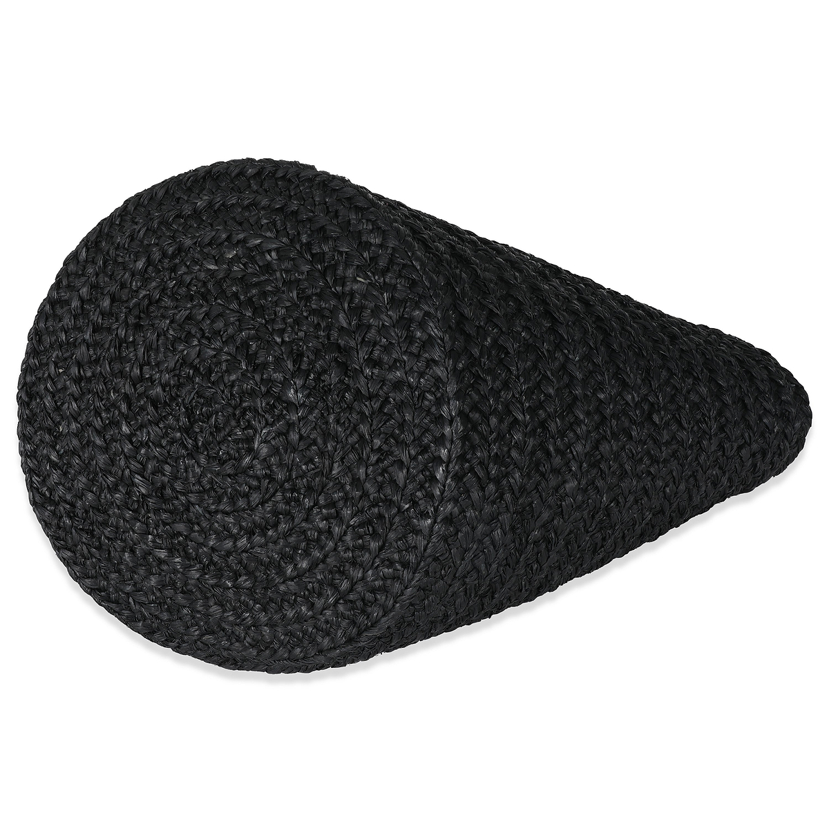 Saint Laurent Black Raffia Medium Panier Tote