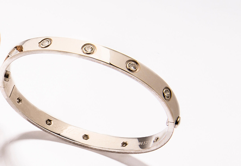 White Gold Cartier Love Bracelets