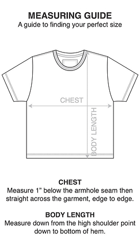 Roots of Fight Women's Boyfriend Tee Size Chart