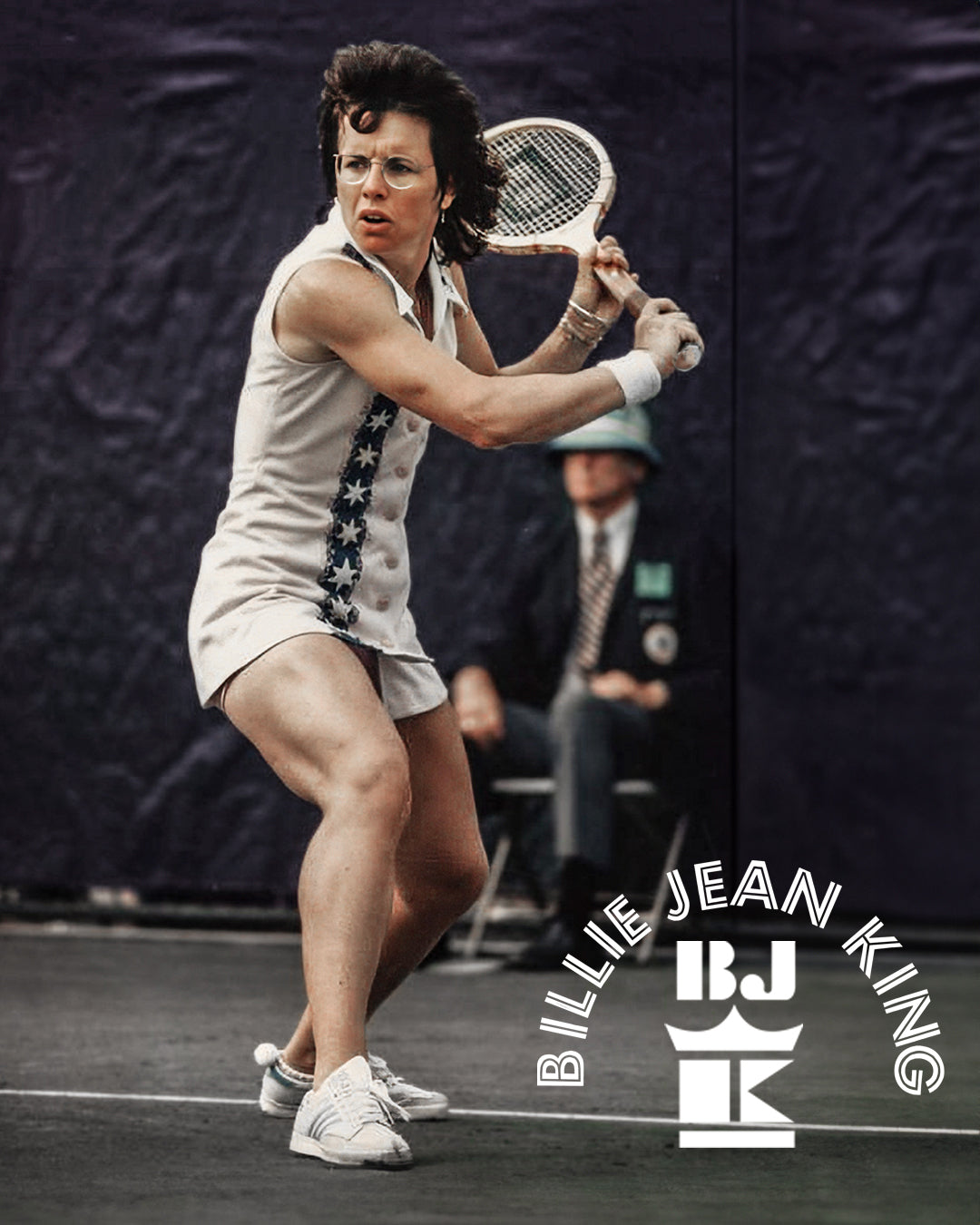 Billie Jean King competing in the Family Circle Magazine Cup tournament at Hilton Head Island on April 2, 1977.​