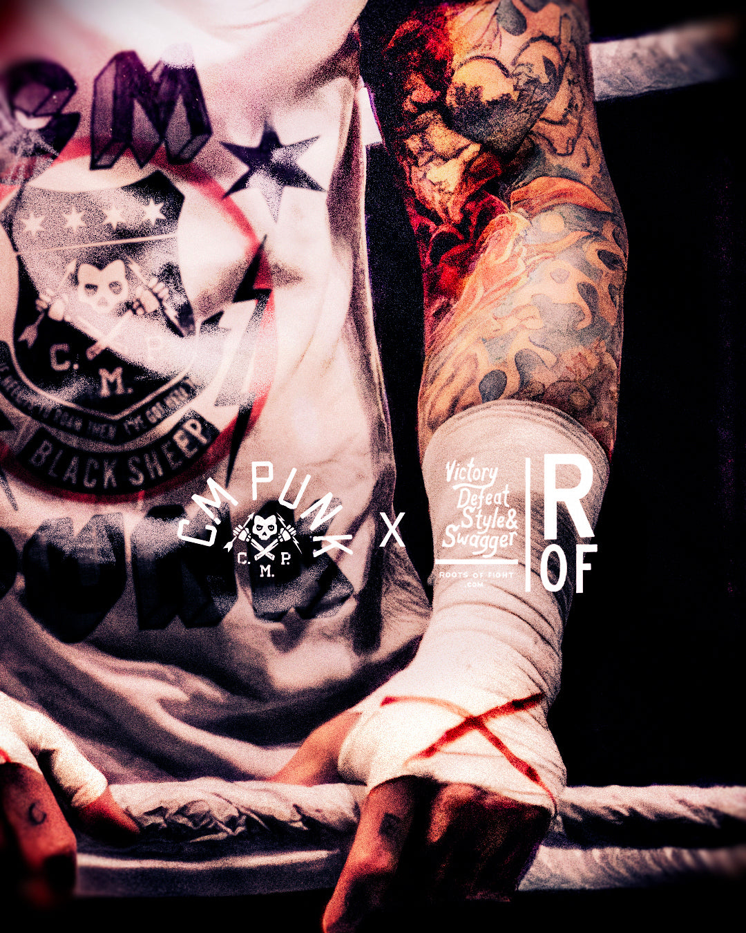 CM Punk X Roots Of Fight Poster