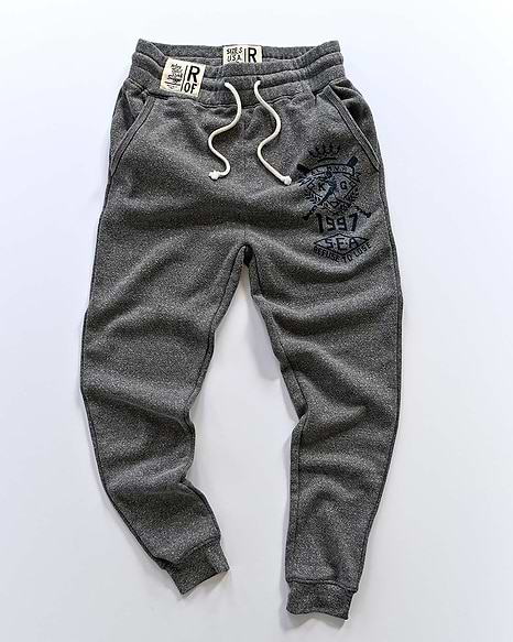 [RIBBONBIT] / ☆ Foy Sweat pants / Charcoal Sweatpants - Roots of Fight