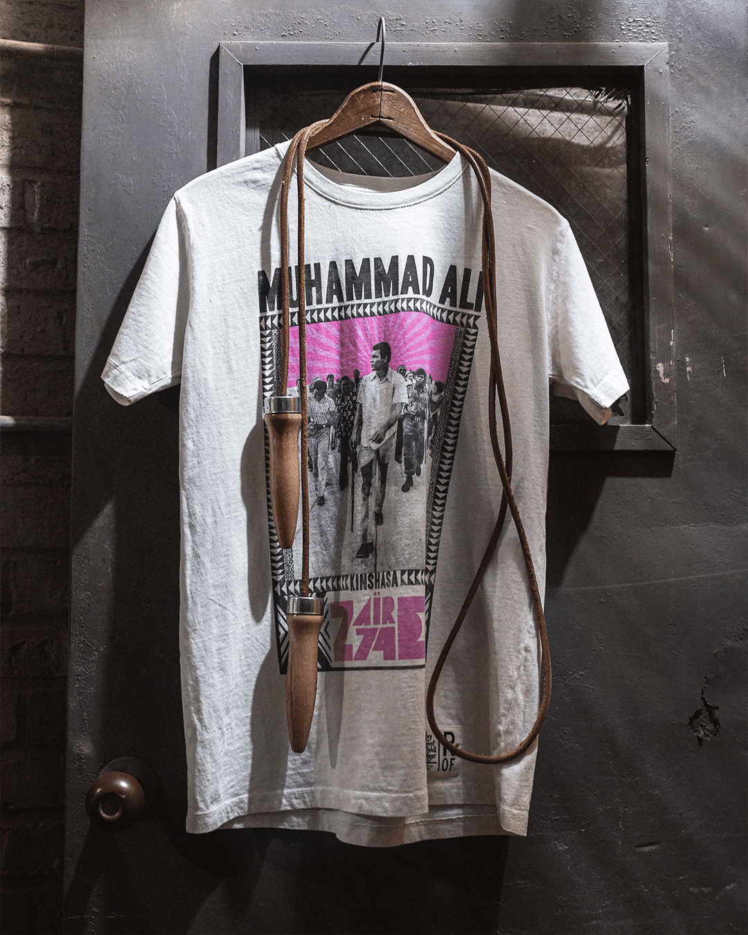 Ali Kinshasa Zaire '74 White Tee