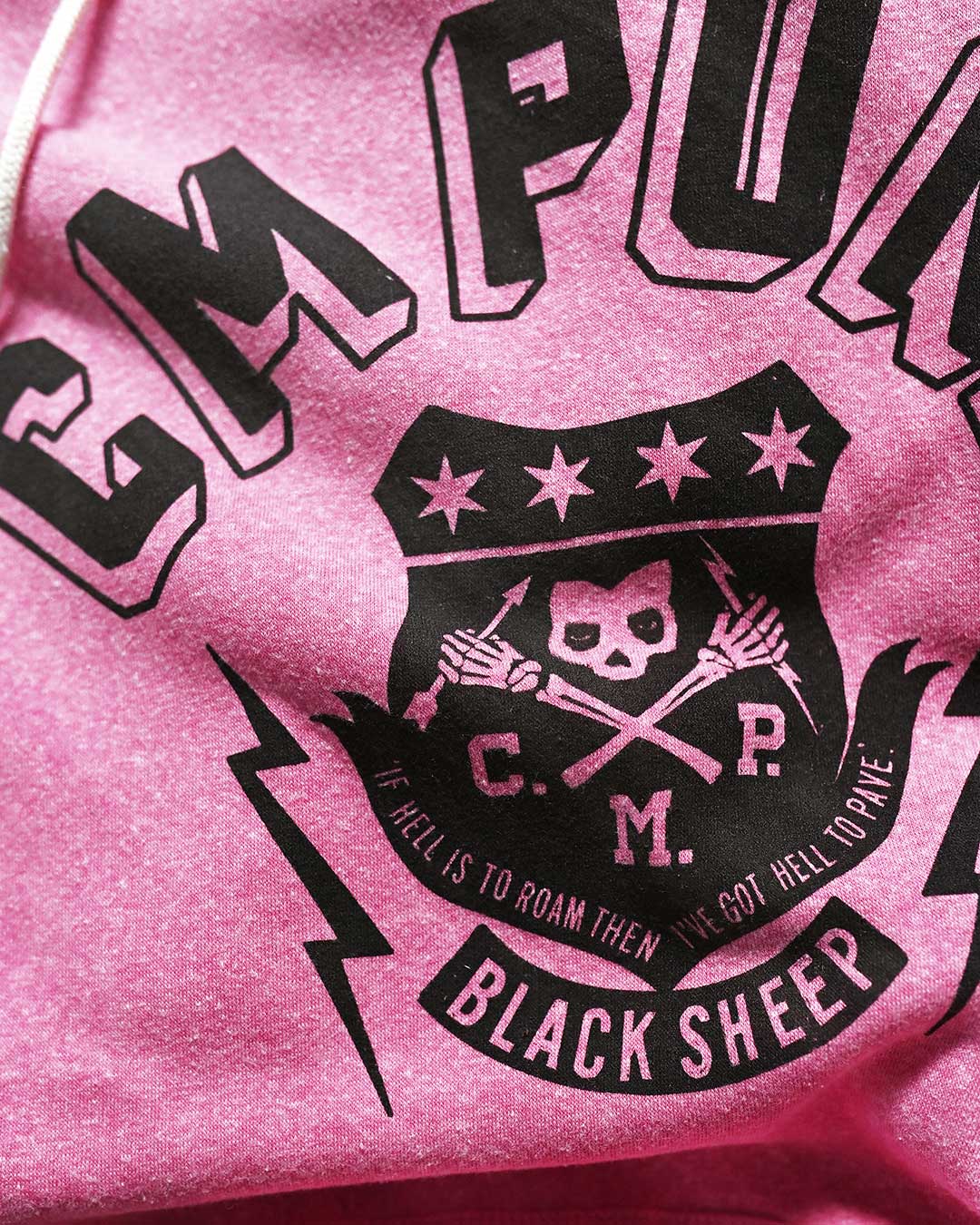CM Punk 'Black Sheep' Pink PO Hoody - Roots of Fight