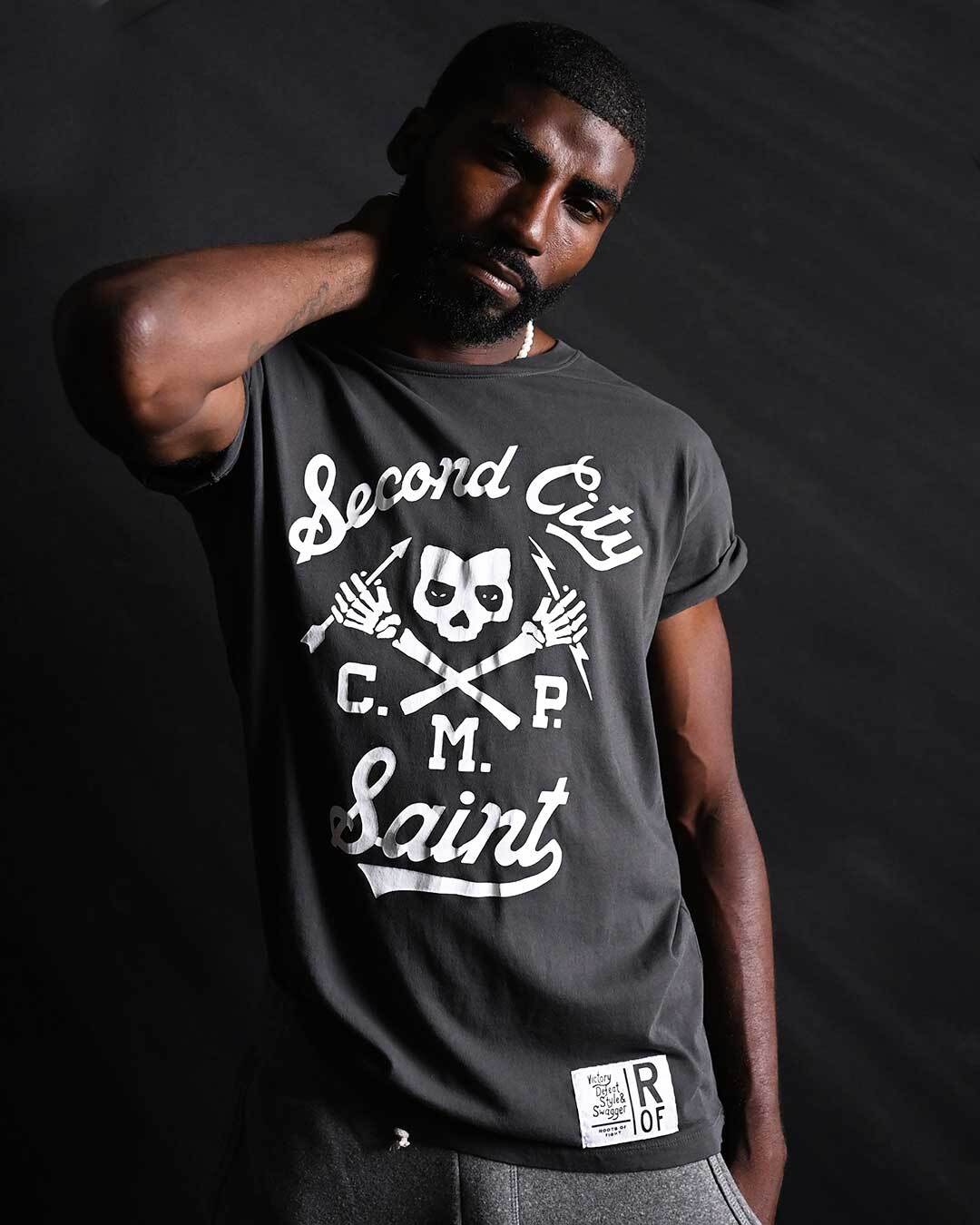 CM Punk 'Second City Saint' Black Tee - Roots of Fight