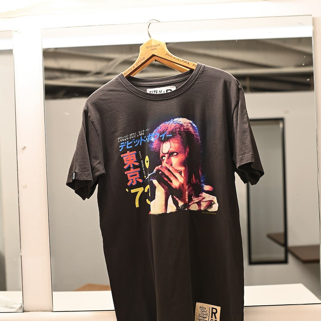David Bowie 1973 Ziggy Stardust Black Tee